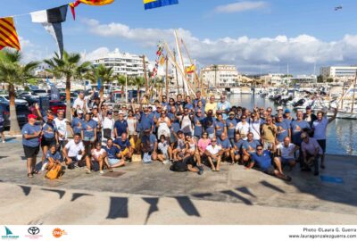 LA  DIADA DE LA VELA LLATINA DE CALA GAMBA CORONA A SUS CAMPEONES