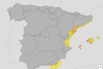 ALERTAS METEOROLÓGICAS A 12 OCT. 2025 09:00 LT.
