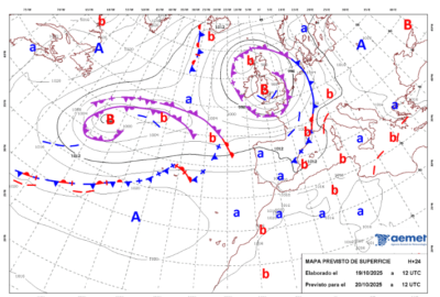 INFO METEO LOCALIDADES A 20 OCT. 2025 10:00 LT.