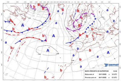 INFO METEO LOCALIDADES A 24 NOV. 2025 11:00 LT.