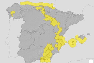 ALERTAS METEOROLÓGICAS A 24 NOV. 2025 10:00 LT
