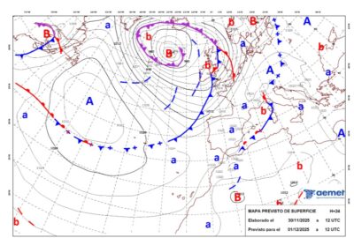 INFO METEO LOCALIDADES A 1 DIC. 2025 08:00 LT
