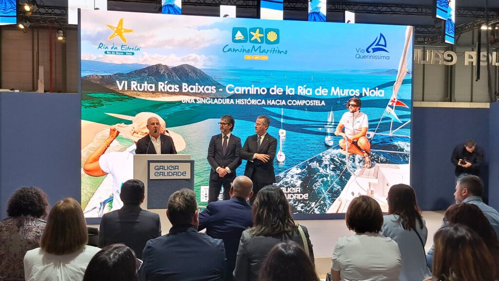 M.R.C.Y. BAYONA. EL CAMINO DE SANTIAGO POR MAR DESPIERTA GRAN INTERÉS EN FITUR CON LA VI RUTA NÁUTICA RÍAS BAIXAS DEL MONTE REAL