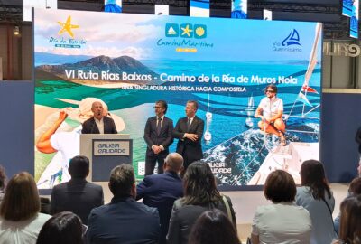 M.R.C.Y. BAYONA. EL CAMINO DE SANTIAGO POR MAR DESPIERTA GRAN INTERÉS EN FITUR CON LA VI RUTA NÁUTICA RÍAS BAIXAS DEL MONTE REAL
