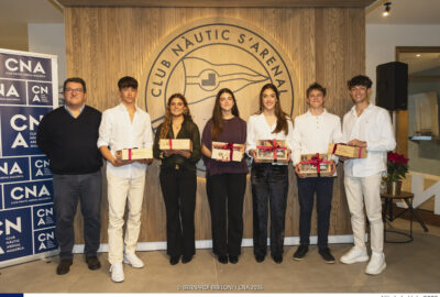 EL C.N. S’ARENAL RECONOCE A SU CANTERA Y A SUS REGATISTAS DE ÉLITE EN LA NIT DE LA VELA