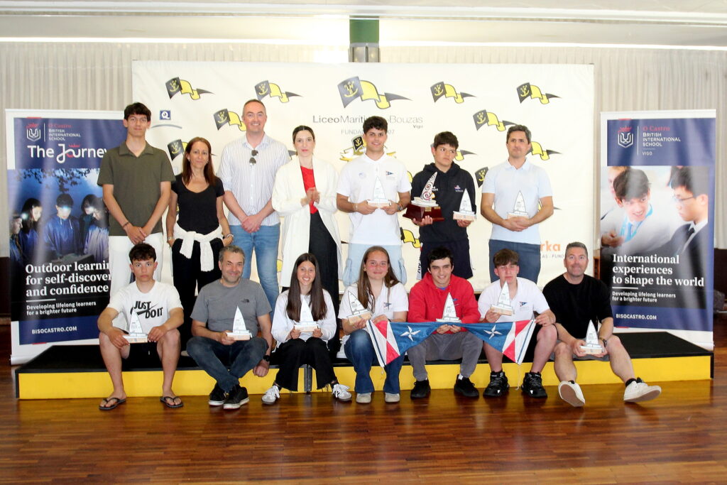 L.M. BOUZAS. LA REGATA O CASTRO BRITHIS INTERNATIONAL SCHOOL ENSALZA A LA CLASE ILCA