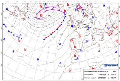 INFO METEO LOCALIDADES A 23 MAY. 2026 09:00 LT.