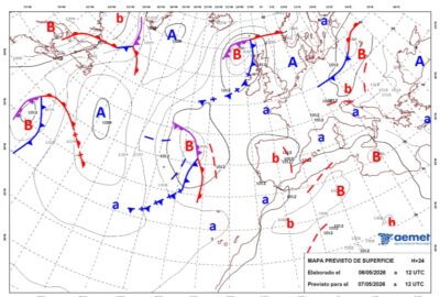 INFO METEO LOCALIDADES A 7 MAY. 2026 09:00 LT.