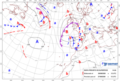 INFO METEO LOCALIDADES A 27 AGO. 2026 11:00 LT.