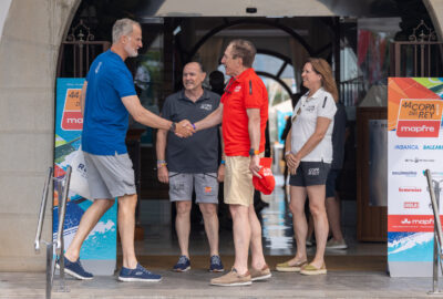 EL REY DON FELIPE LLEGA AL R.C.N. PALMA PARA COMPETIR EN LA TERCERA JORNADA DE LA COPA DEL REY MAPFRE