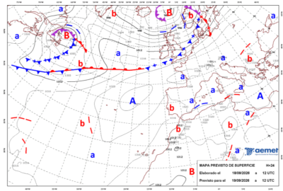 INFO METEO LOCALIDADES A 19 SEP. 2026 09:00 LT.