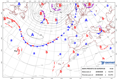 INFO METEO LOCALIDADES A 25 SEP. 2026 09:00 LT.
