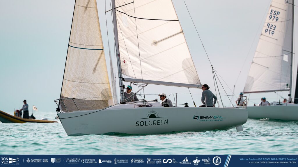 R.C.N. VALENCIA. «SOLGREEN» MANDA EN EL ESTRENO DE LA WINTER SERIES J80 EN VALENCIA
